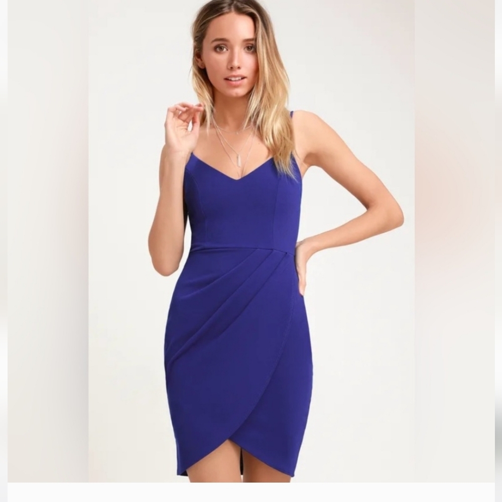 Lulus Forever Your Girl Royal Blue Bodycon Party Dress XS - Picture 6 of 12